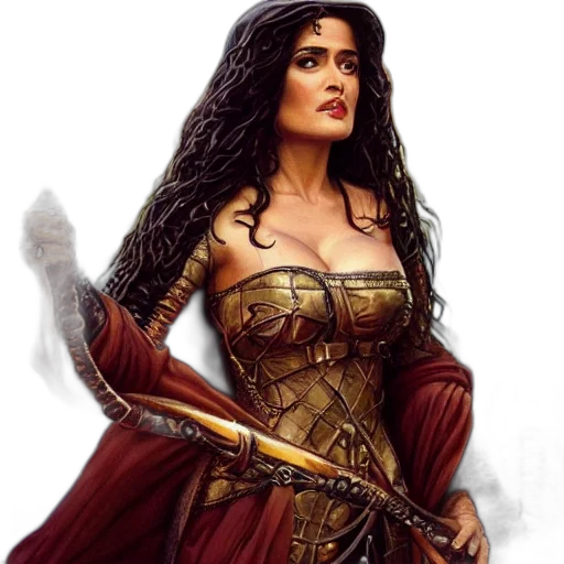 fantasy art, comic book art, concept art, photorealistic transparent PNG cut-out