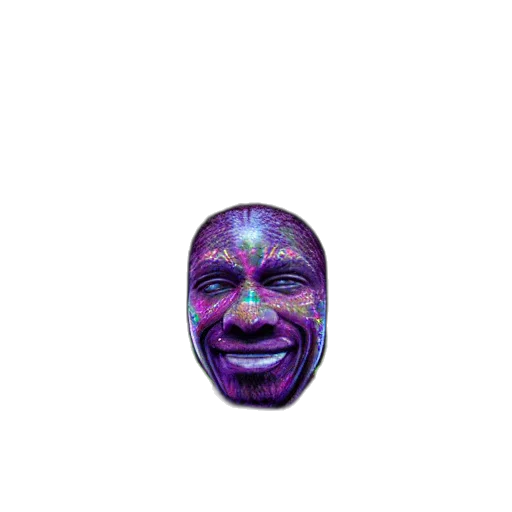 face, mask, creature, jewelry, vaporwave, 3d render, pixel art, photorealistic transparent PNG cut-out