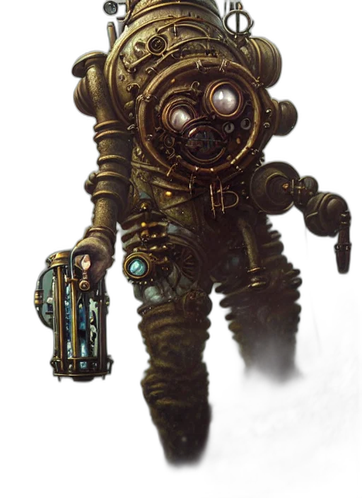 robot, staff, weapon, creature transparent PNG cut-out