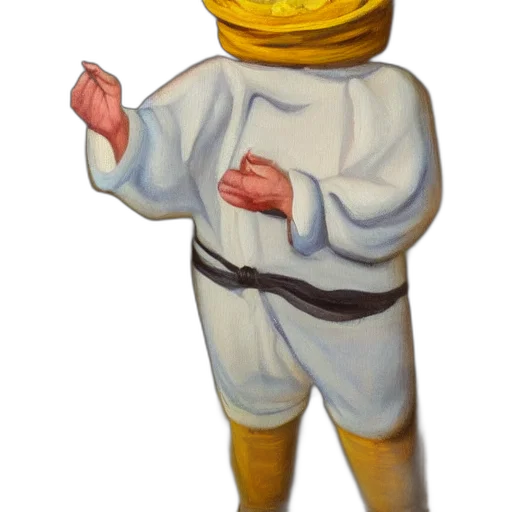 mask, robot, staff, jacket, concept art, oil painting, pixel art, 3d render transparent PNG cut-out