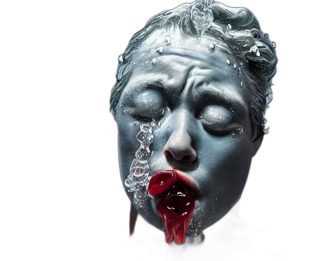 mask, face, photorealistic, 3d render, concept art, massive, porcelain, sculpture transparent PNG cut-out