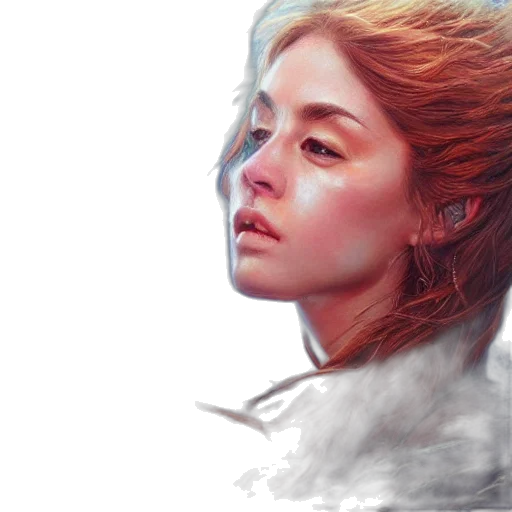 face, dragon, photorealistic, fantasy art transparent PNG cut-out