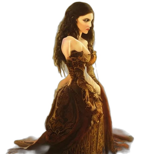 dress, crown, dragon, jewelry, fantasy art, concept art, photorealistic, comic book art transparent PNG cut-out