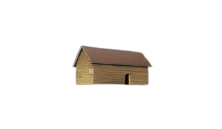 building, furniture, 3d render, earth tones transparent PNG cut-out