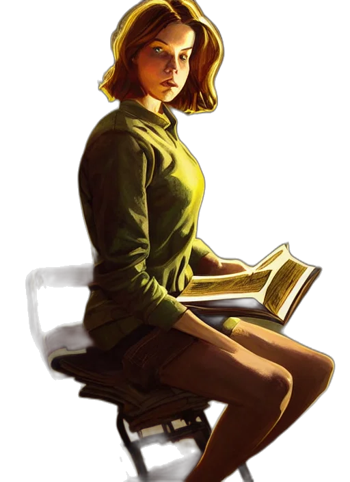 staff, furniture, jacket, dress, comic book art, concept art, photorealistic, fantasy art transparent PNG cut-out