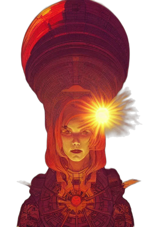 crown, hat, staff, face transparent PNG cut-out