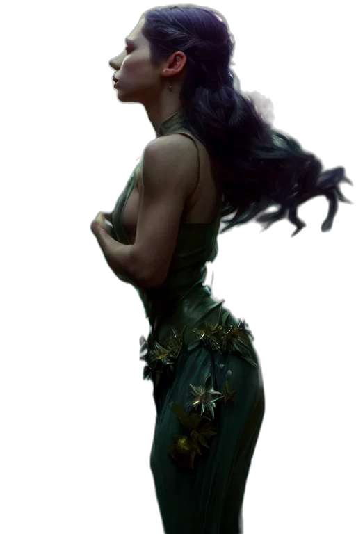 dress, crown, concept art, fantasy art transparent PNG cut-out