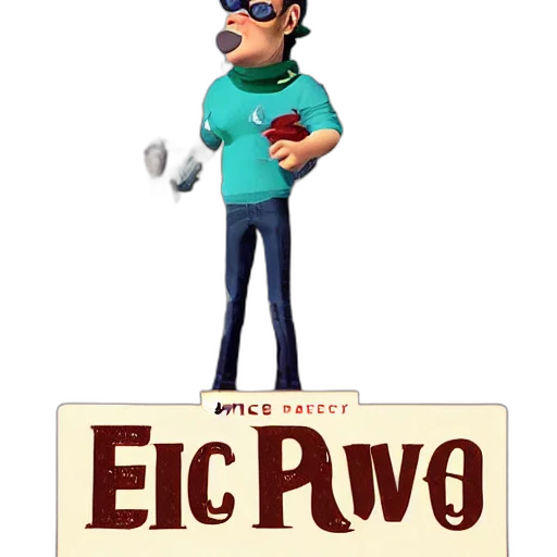pixel art, concept art, cartoon, 3d render, eric, sparrow transparent PNG cut-out