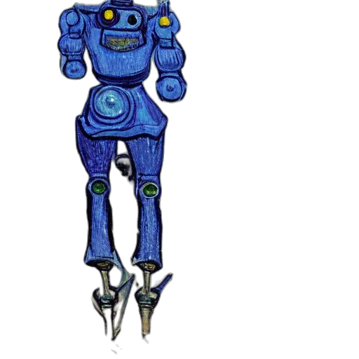robot, staff, weapon, concept art transparent PNG cut-out