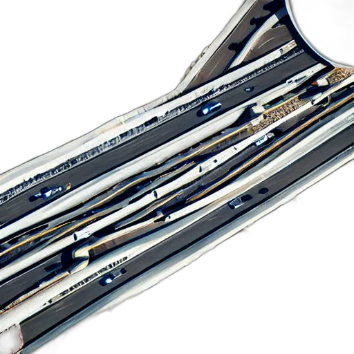 staff, sword, weapon, umbrella, 3d render, photorealistic, concept art, aerial transparent PNG cut-out
