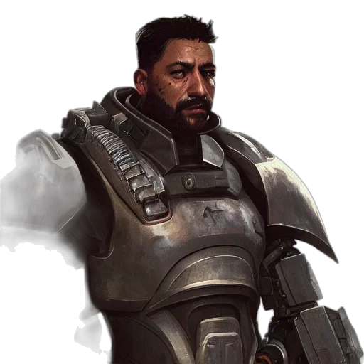 face, robot, staff, concept art, fantasy art, photorealistic, comic book art, portrait transparent PNG cut-out