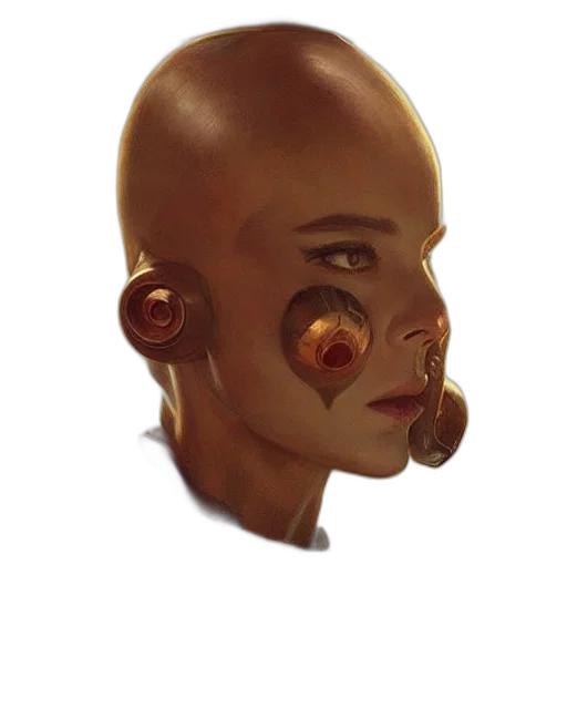 mask, face, robot, creature transparent PNG cut-out