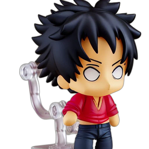 3d render, cartoon, concept art, nendoroid transparent PNG cut-out