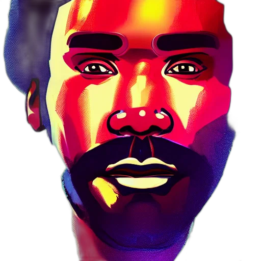 face, mask, cartoon, comic book art transparent PNG cut-out
