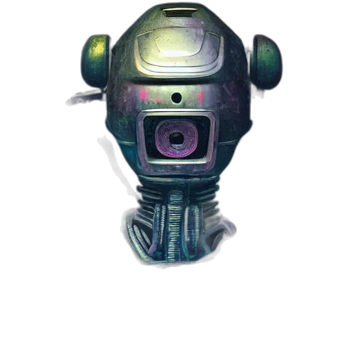 robot, weapon, mask, staff transparent PNG cut-out