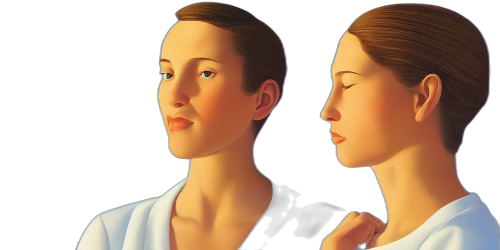 face, mask, photorealistic, 3d render transparent PNG cut-out