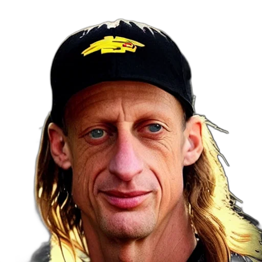 face, hat, animal, staff, photorealistic, cartoon, tony, hawk transparent PNG cut-out