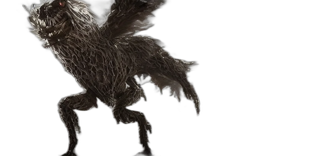 dragon, animal, creature, hair transparent PNG cut-out