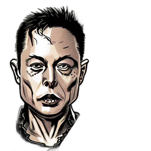 face, mask, comic book art, cartoon transparent PNG cut-out