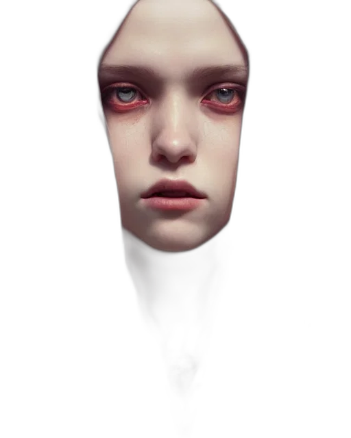 face, mask, robot, creature, concept art, 3d render, photorealistic, fantasy art transparent PNG cut-out
