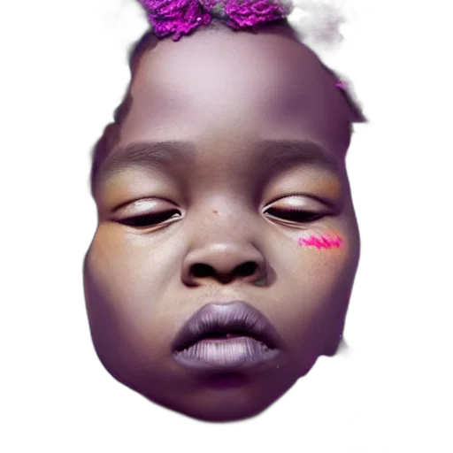 face, mask, crown, creature, photorealistic, concept art, 3d render, vaporwave transparent PNG cut-out
