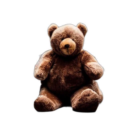 animal, 3d render, huge, teddybear transparent PNG cut-out