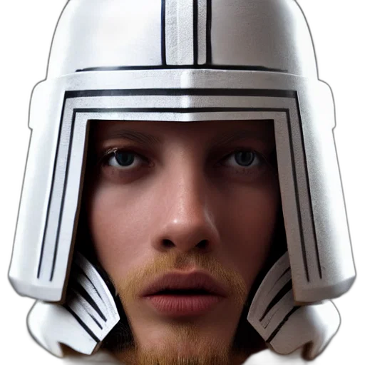face, crown, hat, robot, photorealistic, concept art, 3d render, fantasy art transparent PNG cut-out