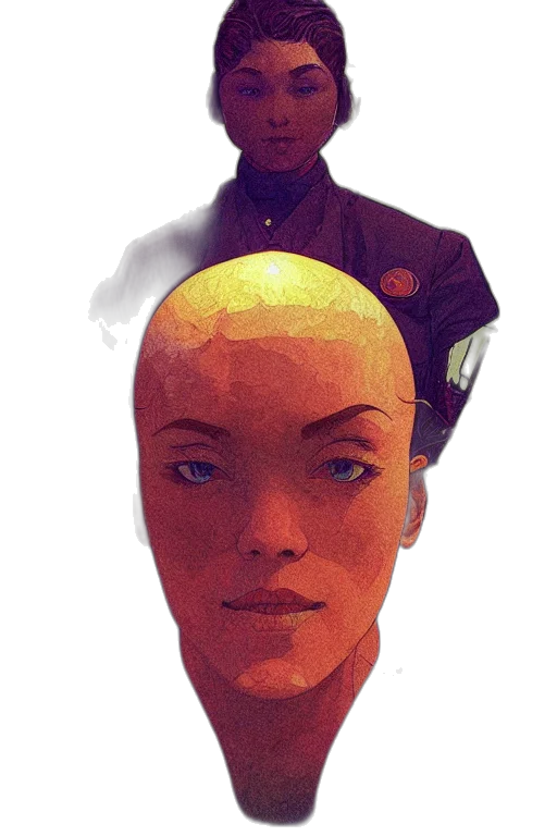 face, robot, mask, staff transparent PNG cut-out