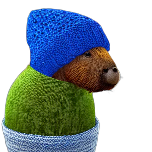 hat, animal, jacket, staff transparent PNG cut-out