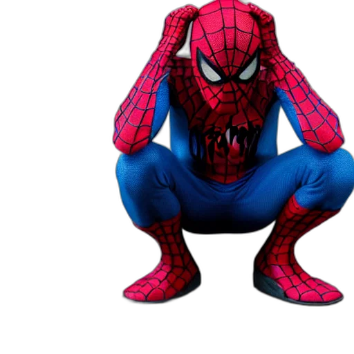 mask, animal, creature, jacket, comic book art, concept art, 3d render, spiderman transparent PNG cut-out