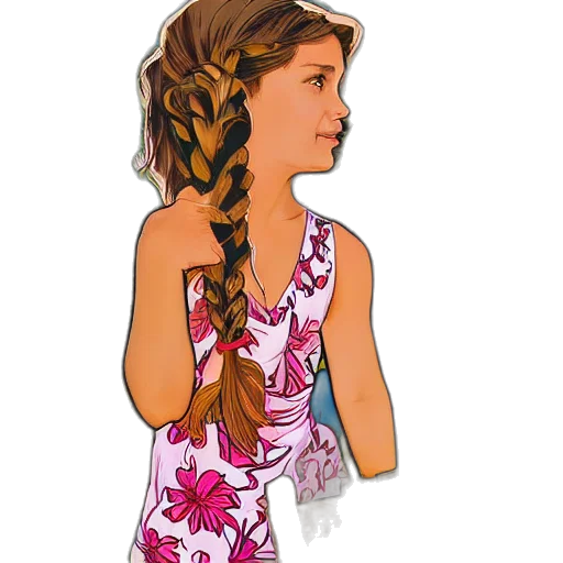 dress, jewelry, cartoon, photorealistic transparent PNG cut-out