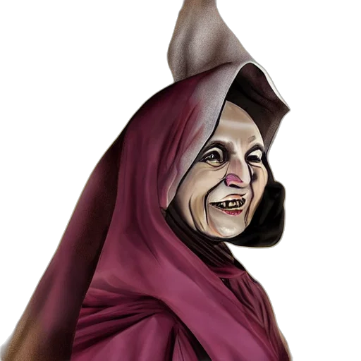 mask, staff, face, creature, concept art, photorealistic, 3d render, fantasy art transparent PNG cut-out