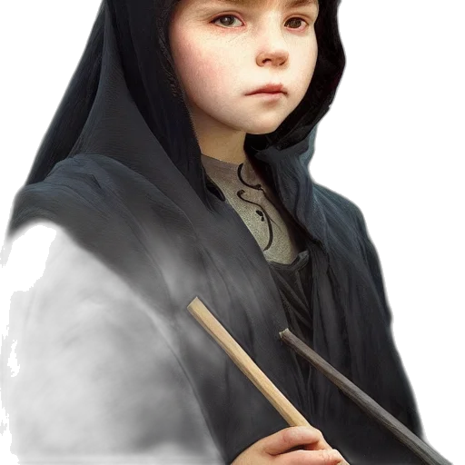 staff, sword, weapon, face, photorealistic, fantasy art, concept art, 3d render transparent PNG cut-out
