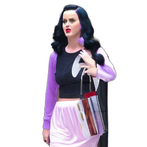 dress, jacket, 3d render, cartoon, concept art, vaporwave, dark, katy transparent PNG cut-out