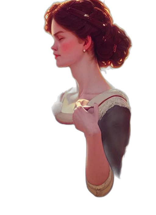 dress, face, jewelry, crown, oil painting, photorealistic, fantasy art, concept art transparent PNG cut-out