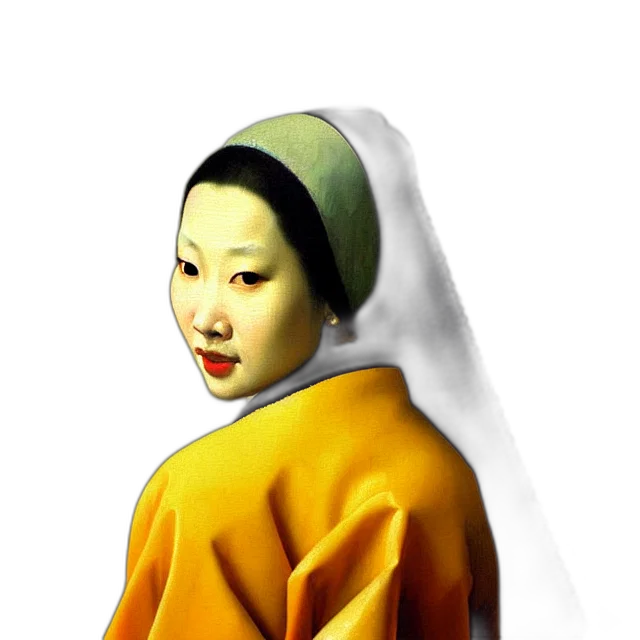 face, mask, staff, dress, photorealistic, oil painting, 3d render, concept art transparent PNG cut-out