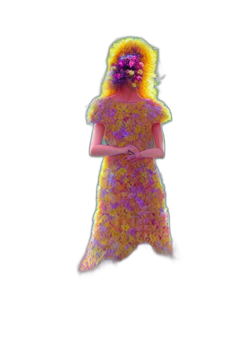 dress, mask, creature, hair transparent PNG cut-out