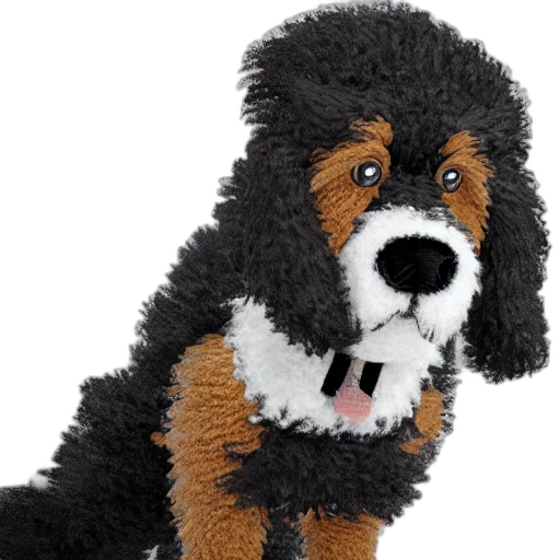 animal, staff, creature, photorealistic, 3d render, closeup, illustration, knitted transparent PNG cut-out