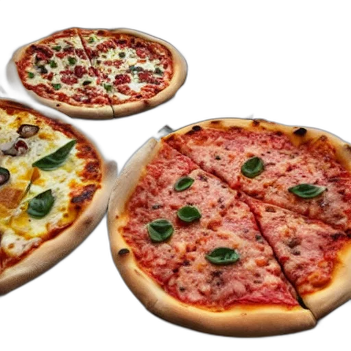 food, 3d render, pizza transparent PNG cut-out