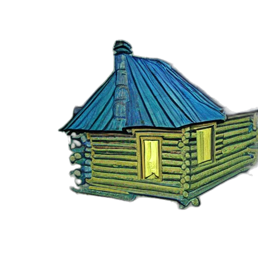 building, furniture, umbrella, 3d render, concept art, photorealistic, log, cabin transparent PNG cut-out