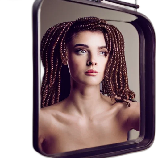 hair, jewelry, face, crown, photorealistic, 3d render, cyberpunk, medusa transparent PNG cut-out