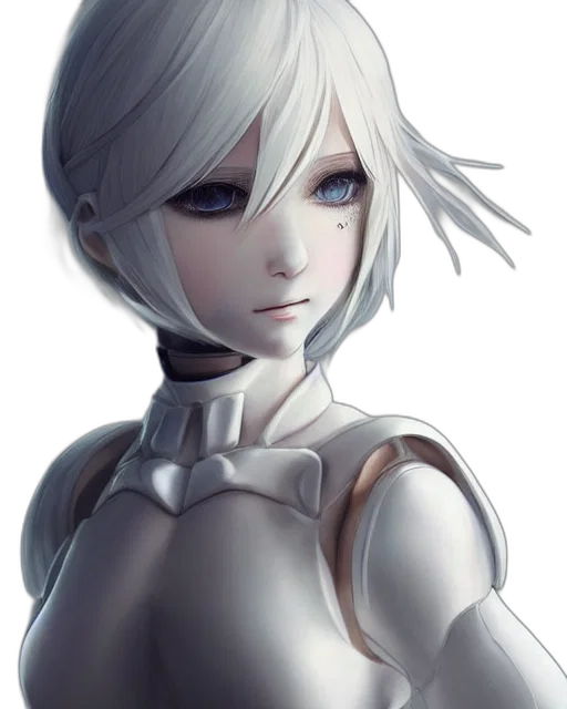 robot, face, mask, staff, fantasy art, concept art, anime, photorealistic transparent PNG cut-out