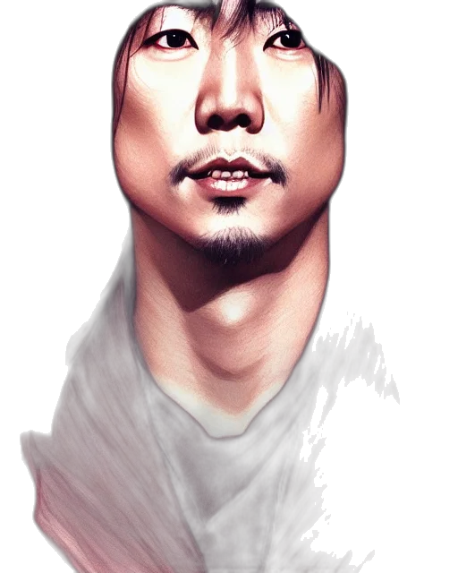 face, mask, creature, staff, photorealistic, watercolor, concept art, comic book art transparent PNG cut-out