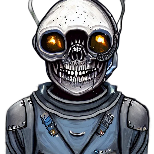 robot, mask, face, staff, concept art, comic book art, pixel art, cyberpunk transparent PNG cut-out