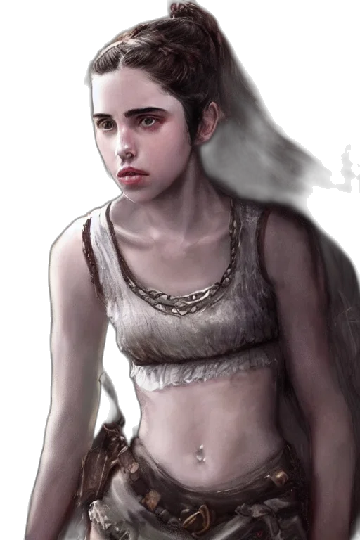 jewelry, dress, creature, fantasy art transparent PNG cut-out