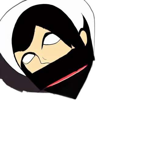 mask, face, staff, cartoon, anime, comic book art, concept art, dark transparent PNG cut-out