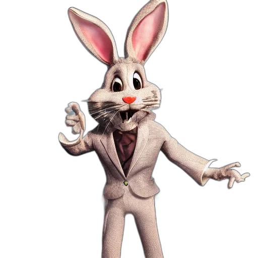 animal, staff, 3d render, cartoon transparent PNG cut-out