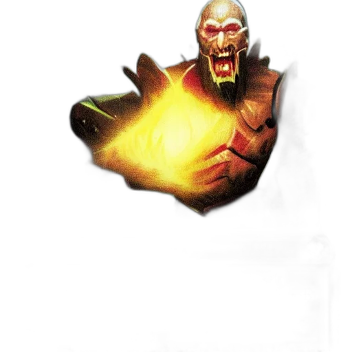 mask, weapon, staff, creature, comic book art, concept art, fantasy art, pixel art transparent PNG cut-out