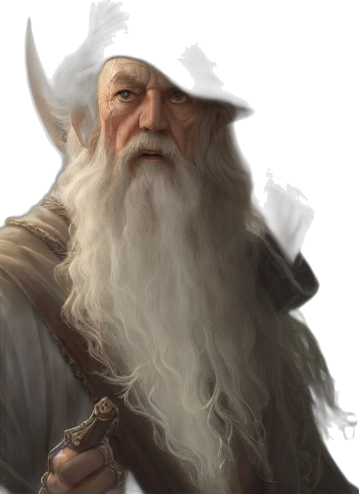 dragon, face, hat, staff, fantasy art, concept art, photorealistic, oil painting transparent PNG cut-out