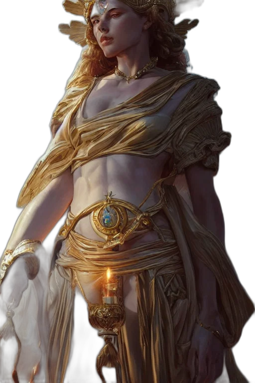 dress, jewelry, sword, staff, fantasy art, concept art, photorealistic, comic book art transparent PNG cut-out
